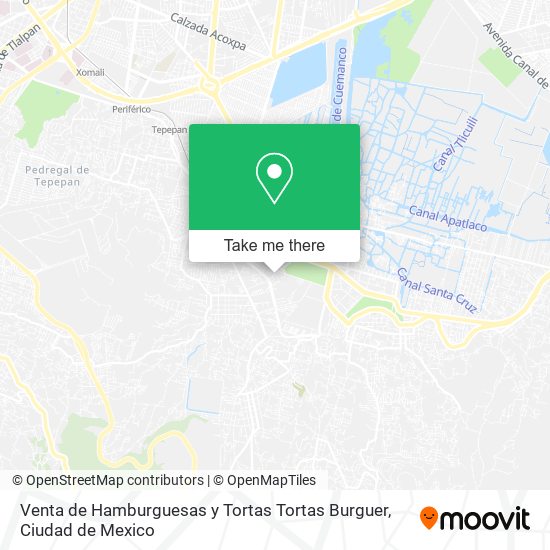 Venta de Hamburguesas y Tortas Tortas Burguer map