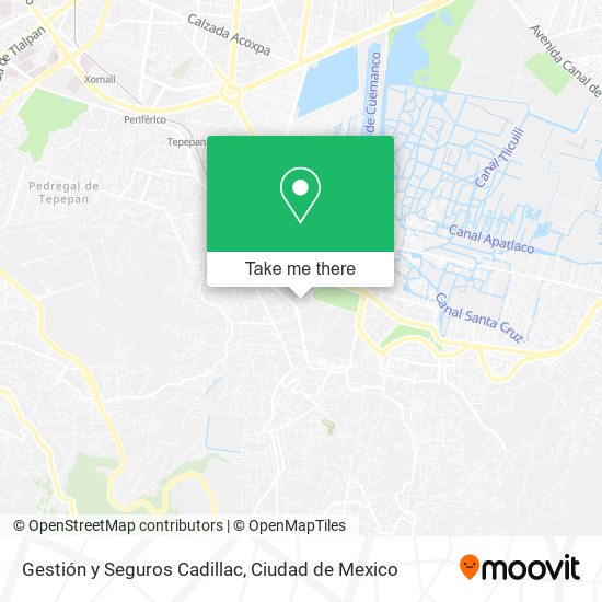 Gestión y Seguros Cadillac map