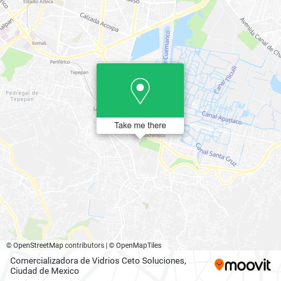 Mapa de Comercializadora de Vidrios Ceto Soluciones