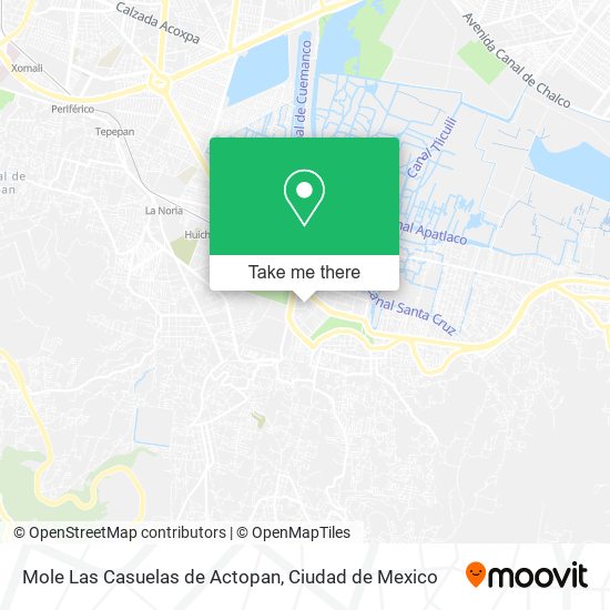 Mole Las Casuelas de Actopan map