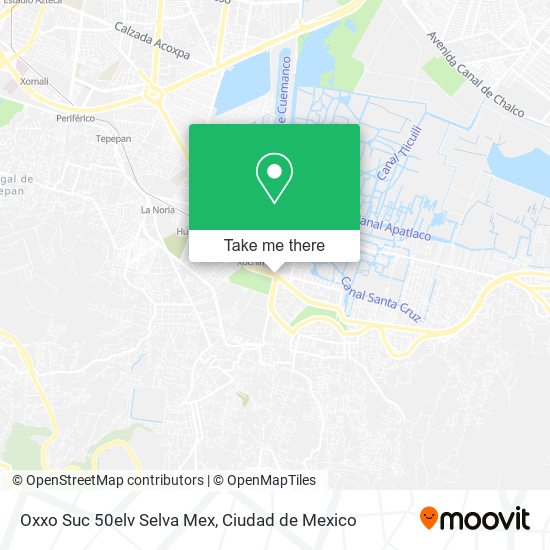 Mapa de Oxxo Suc 50elv Selva Mex