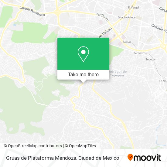 Mapa de Grúas de Plataforma Mendoza