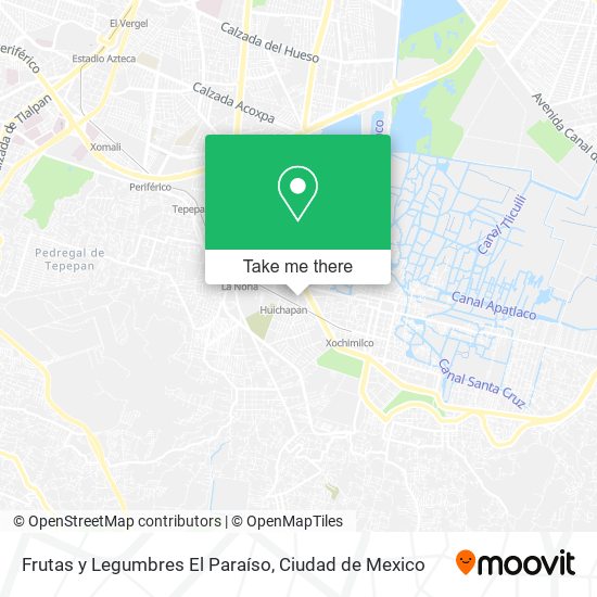 Mapa de Frutas y Legumbres El Paraíso