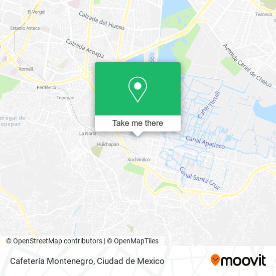 Cafetería Montenegro map