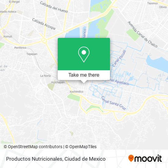 Productos Nutricionales map