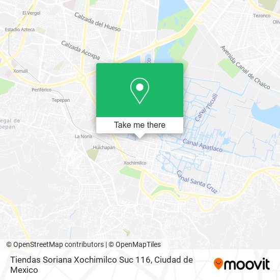 Tiendas Soriana Xochimilco Suc 116 map