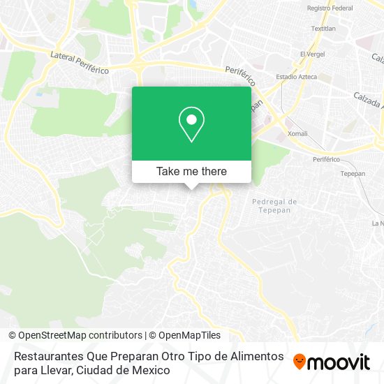 Mapa de Restaurantes Que Preparan Otro Tipo de Alimentos para Llevar