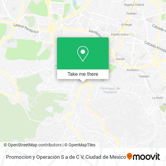 Promocion y Operación S a de C V map