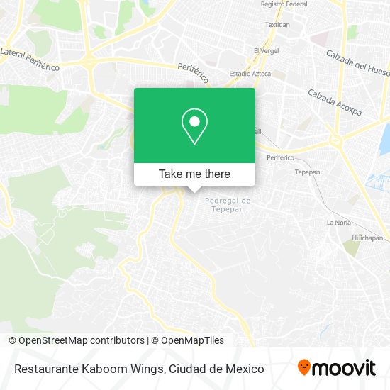 Mapa de Restaurante Kaboom Wings