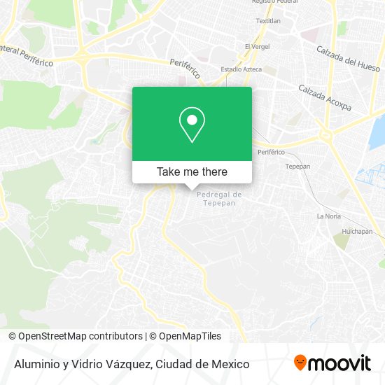 Aluminio y Vidrio Vázquez map