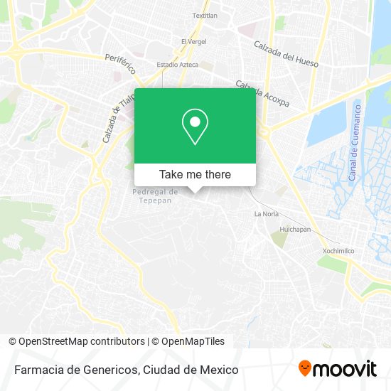 Mapa de Farmacia de Genericos