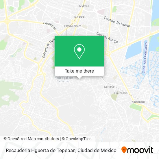 Recauderia Hguerta de Tepepan map