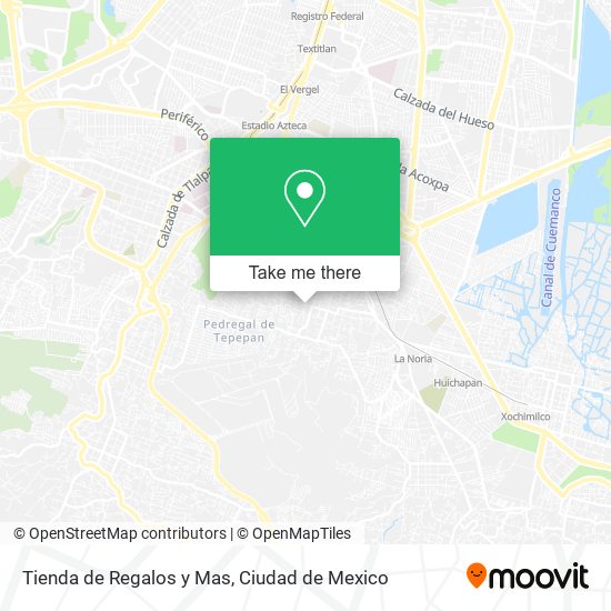 Tienda de Regalos y Mas map