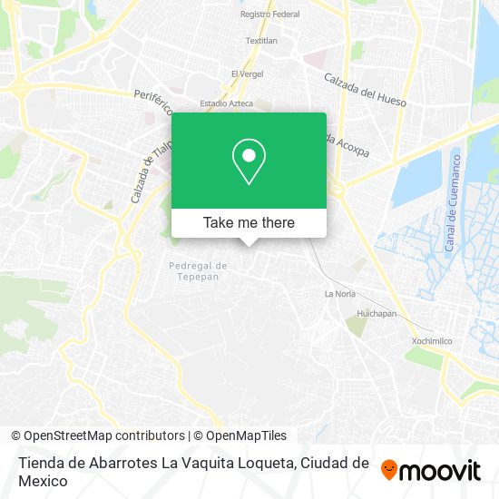 Tienda de Abarrotes La Vaquita Loqueta map
