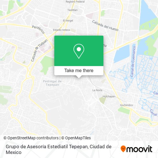 Grupo de Asesoría Estediatil Tepepan map