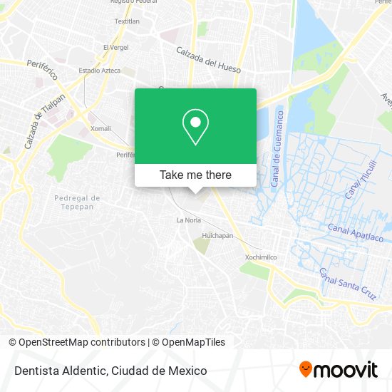 Mapa de Dentista Aldentic