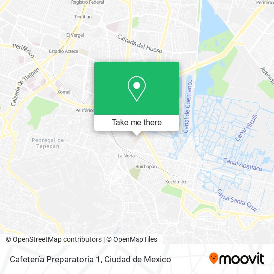 Mapa de Cafetería Preparatoria 1