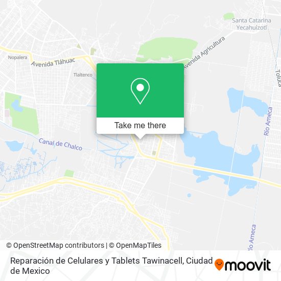 Reparación de Celulares y Tablets Tawinacell map