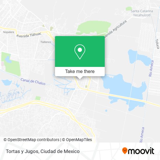 Tortas y Jugos map