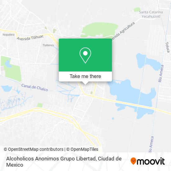Alcoholicos Anonimos Grupo Libertad map