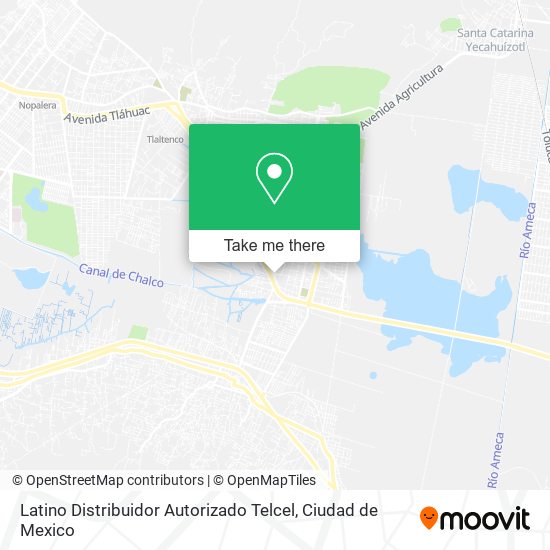 Mapa de Latino Distribuidor Autorizado Telcel