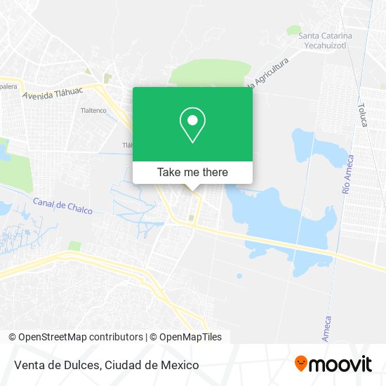 Venta de Dulces map