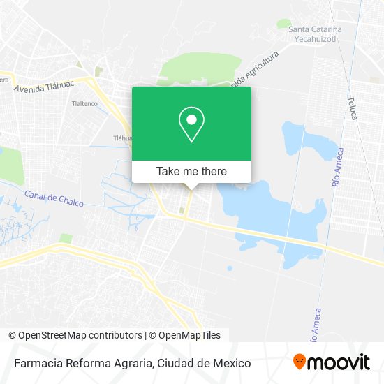 Farmacia Reforma Agraria map