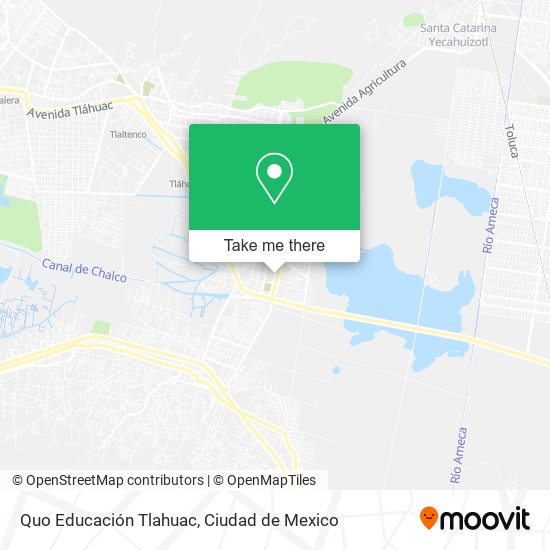 Mapa de Quo Educación Tlahuac