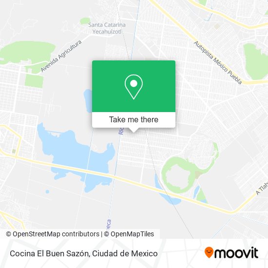 Mapa de Cocina El Buen Sazón
