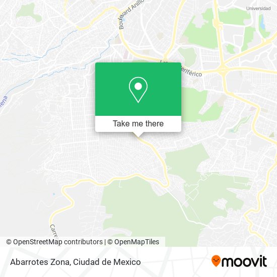 Abarrotes Zona map