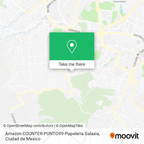 Amazon COUNTER-PUNTO99-Papelería Galaxia map