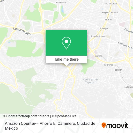 Amazon Counter-F Ahorro El Caminero map