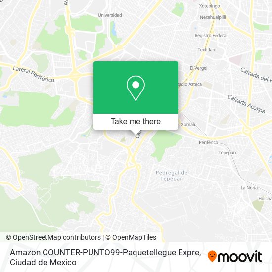 Amazon COUNTER-PUNTO99-Paquetellegue Expre map
