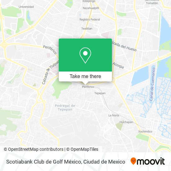 Mapa de Scotiabank Club de Golf México