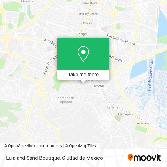 Lula and Sand Boutique map