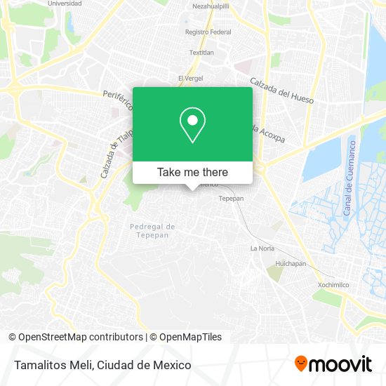 Tamalitos Meli map