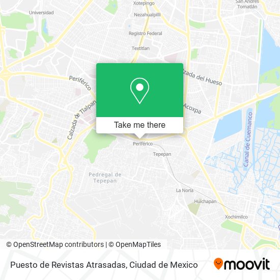 Puesto de Revistas Atrasadas map