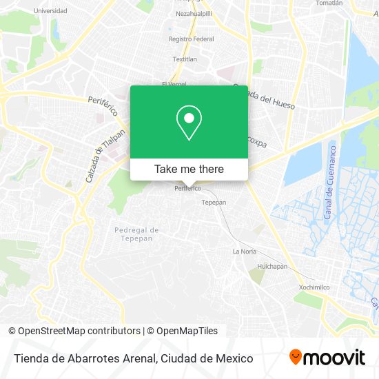 Mapa de Tienda de Abarrotes Arenal