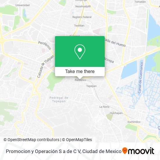 Promocion y Operación S a de C V map