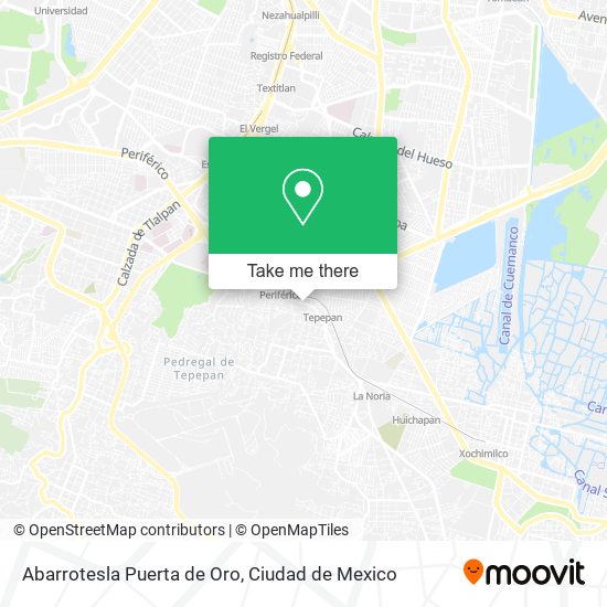 Mapa de Abarrotesla Puerta de Oro