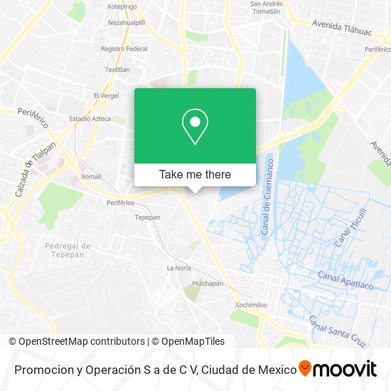 Mapa de Promocion y Operación S a de C V