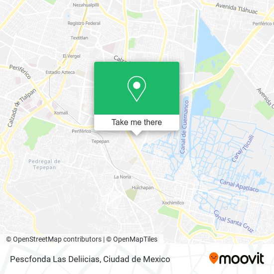 Pescfonda Las Deliicias map