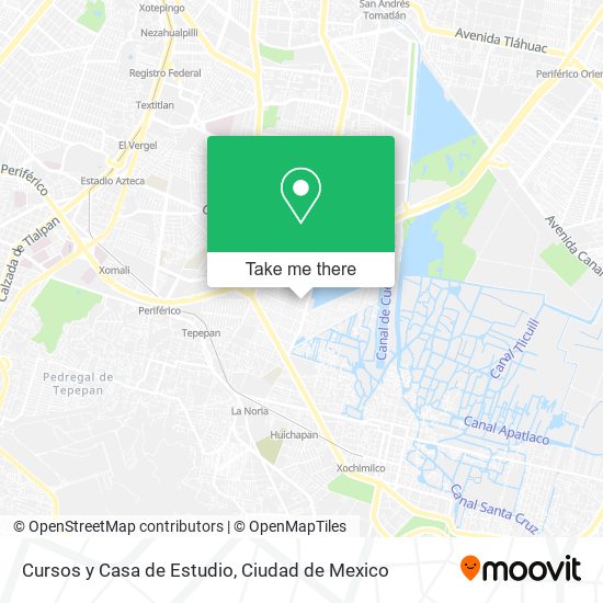 Mapa de Cursos y Casa de Estudio