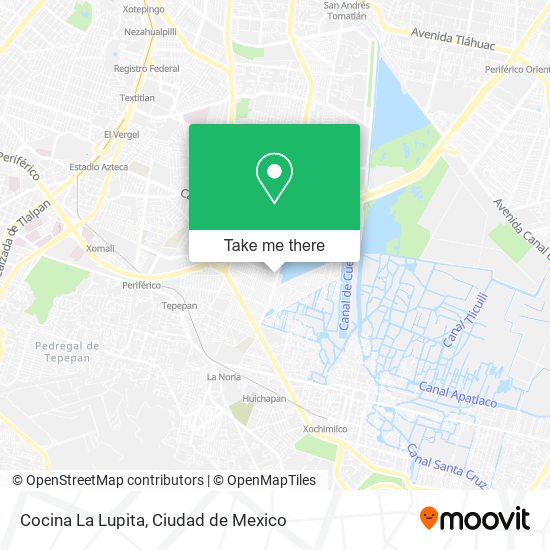 Mapa de Cocina La Lupita