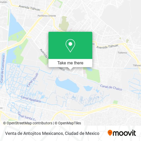 Venta de Antojitos Mexicanos map