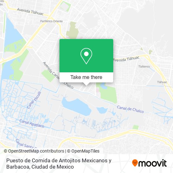 Puesto de Comida de Antojitos Mexicanos y Barbacoa map