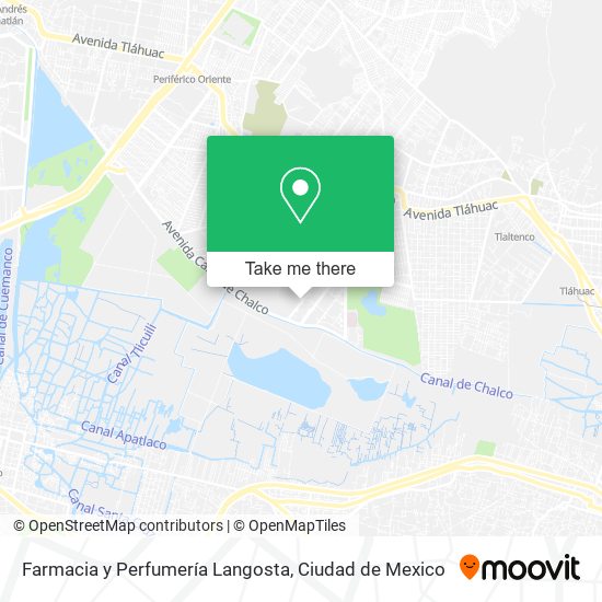 Mapa de Farmacia y Perfumería Langosta