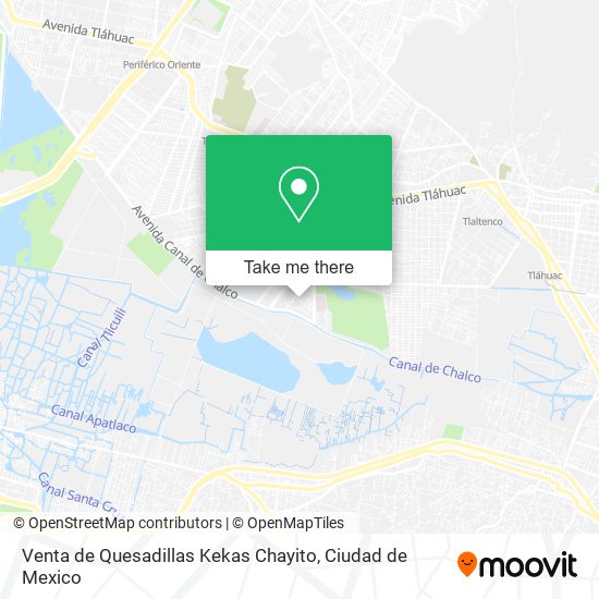 Venta de Quesadillas Kekas Chayito map