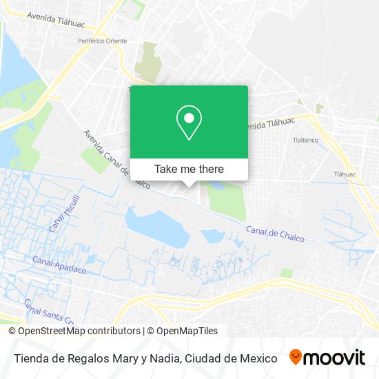 Tienda de Regalos Mary y Nadia map