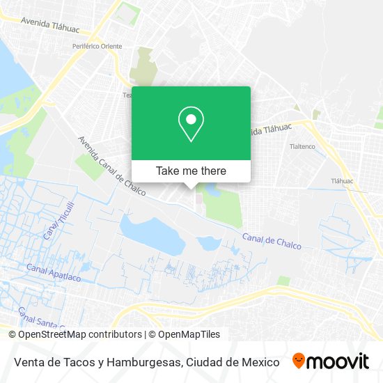 Venta de Tacos y Hamburgesas map